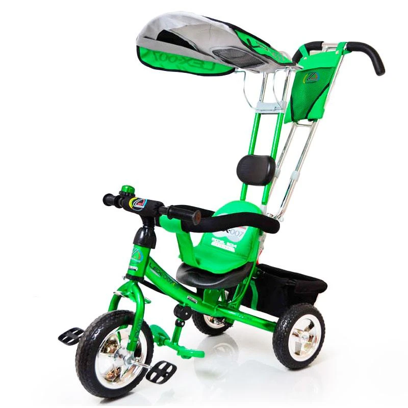 Трех-колесный Велосипед с родительской ручкой Lex-007 (10/8 EVA wheels) Green Sigma (252058443)