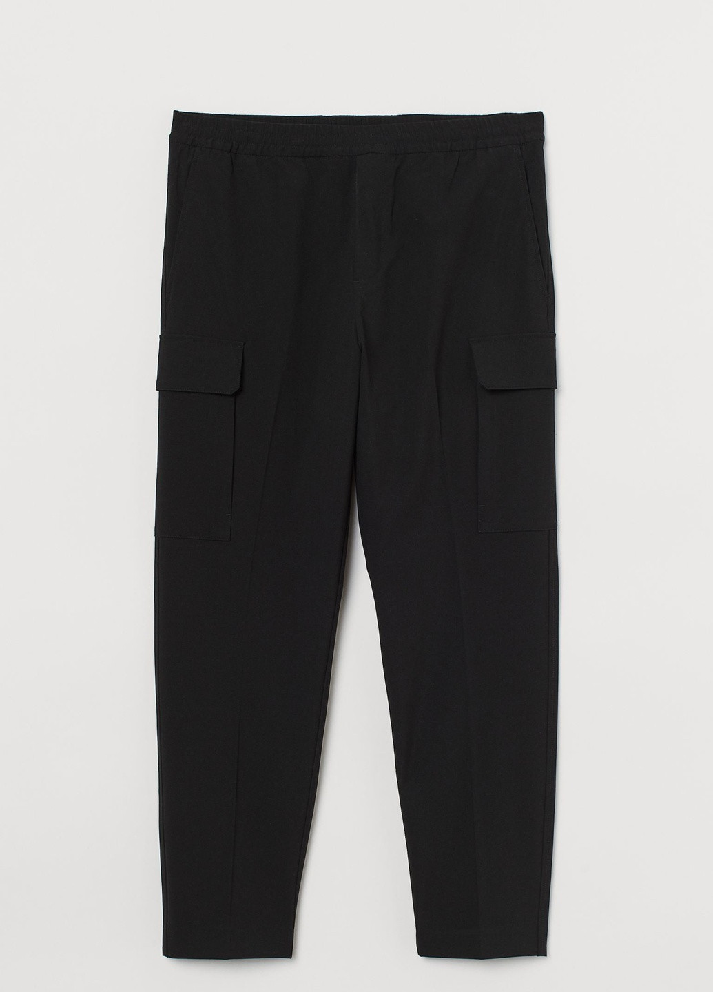 Черные кэжуал летние брюки H&M