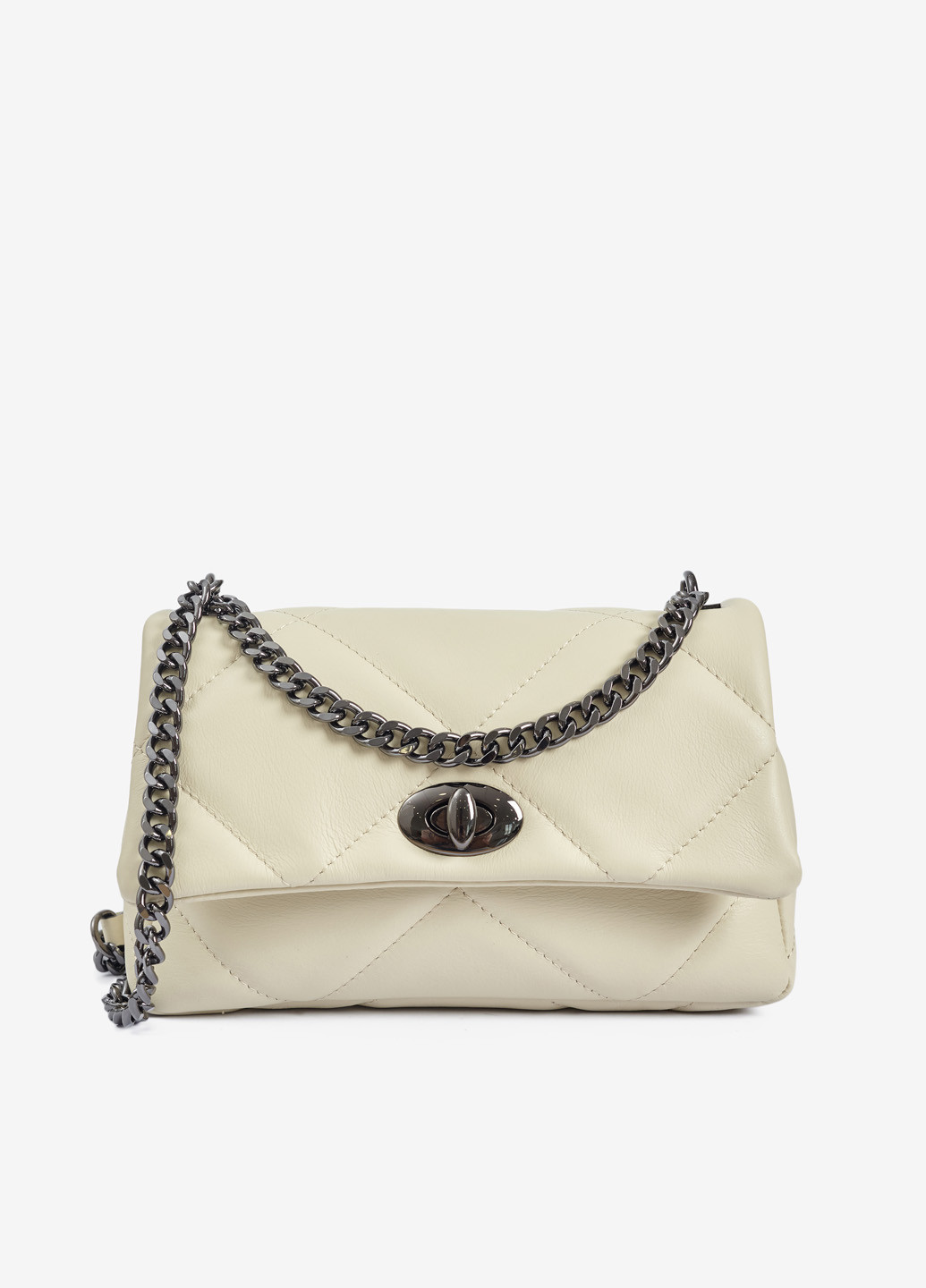 Сумка жіноча шкіряна на ланцюжку крос-боді середня Сrossbody Nappa Regina Notte (253255886)