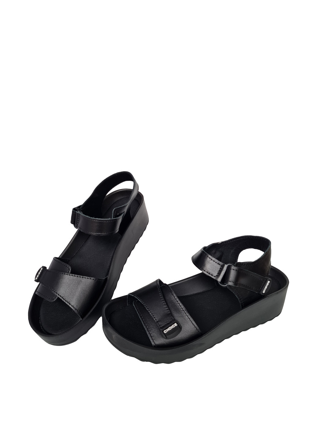 Черные босоножки Donna на липучке