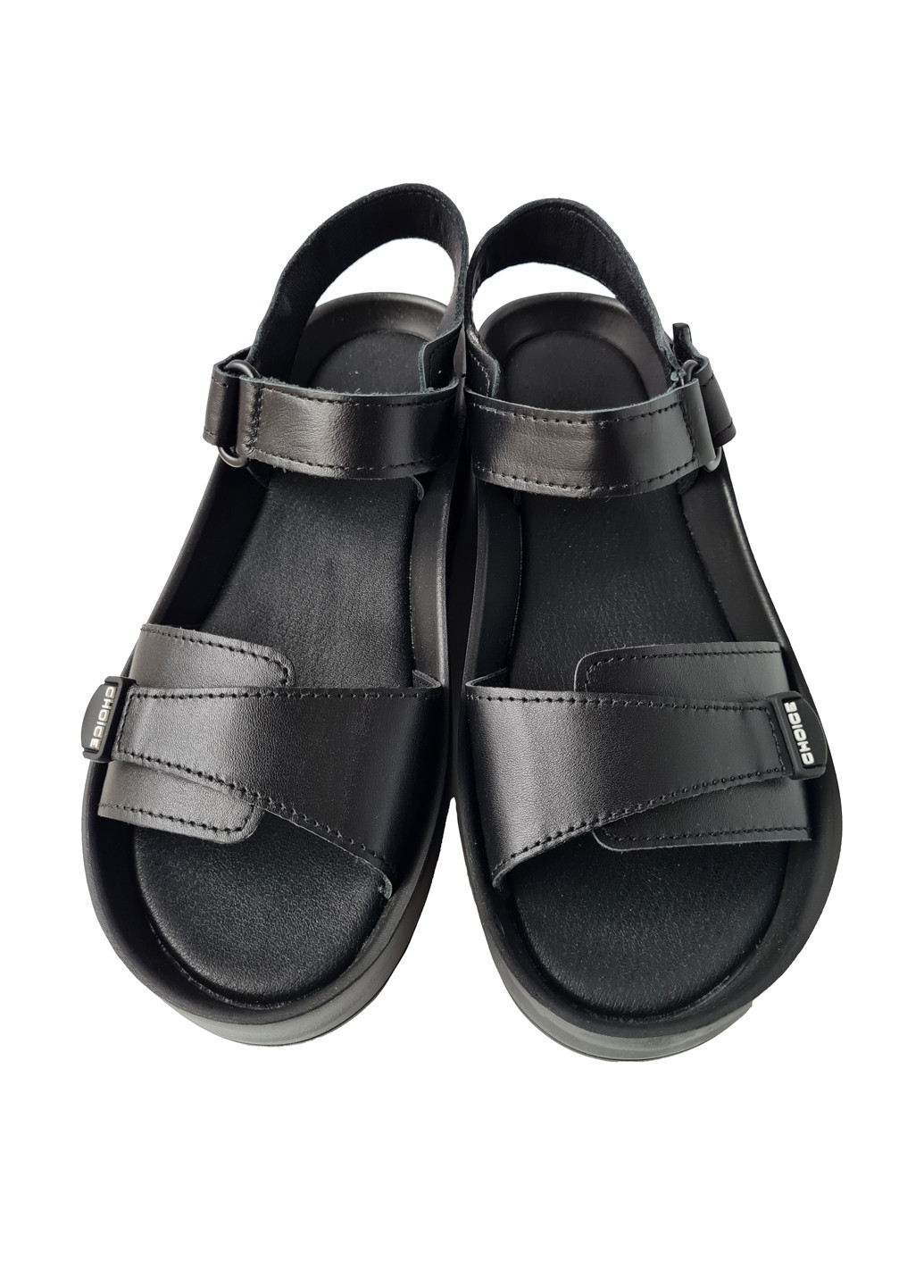 Черные босоножки Donna на липучке