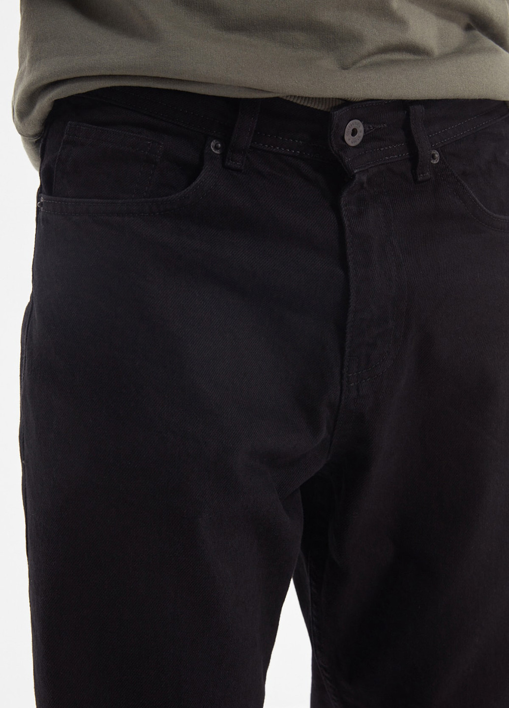 Черные демисезонные зауженные джинсы Trendyol