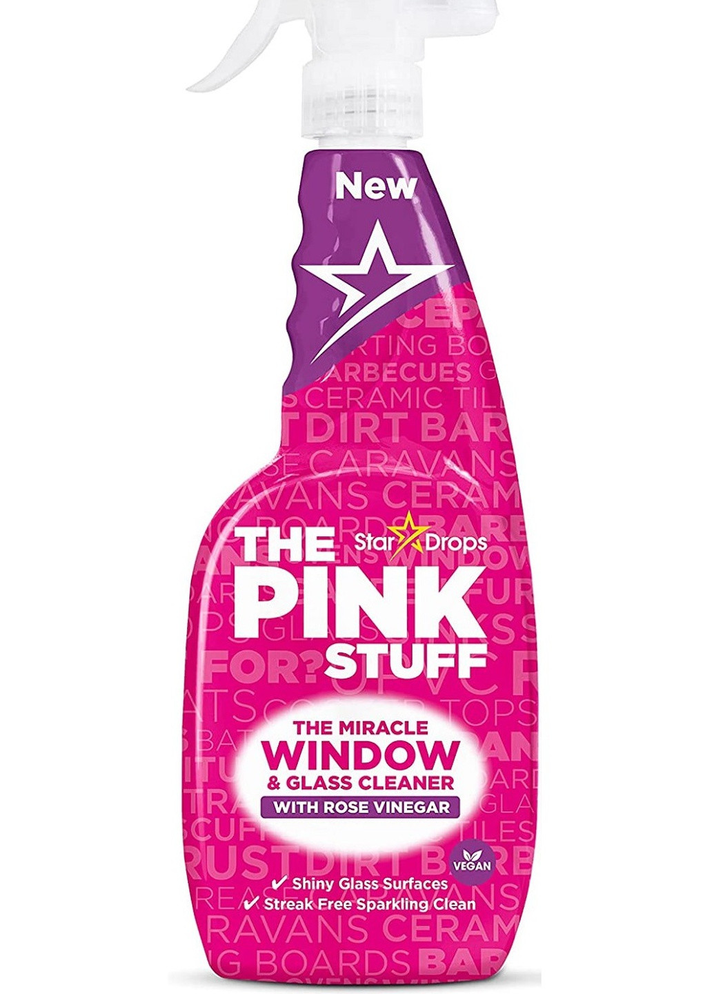 Спрей для мытья окон с винным уксусом Window Cleaner 750 мл The Pink Stuff (252806149)