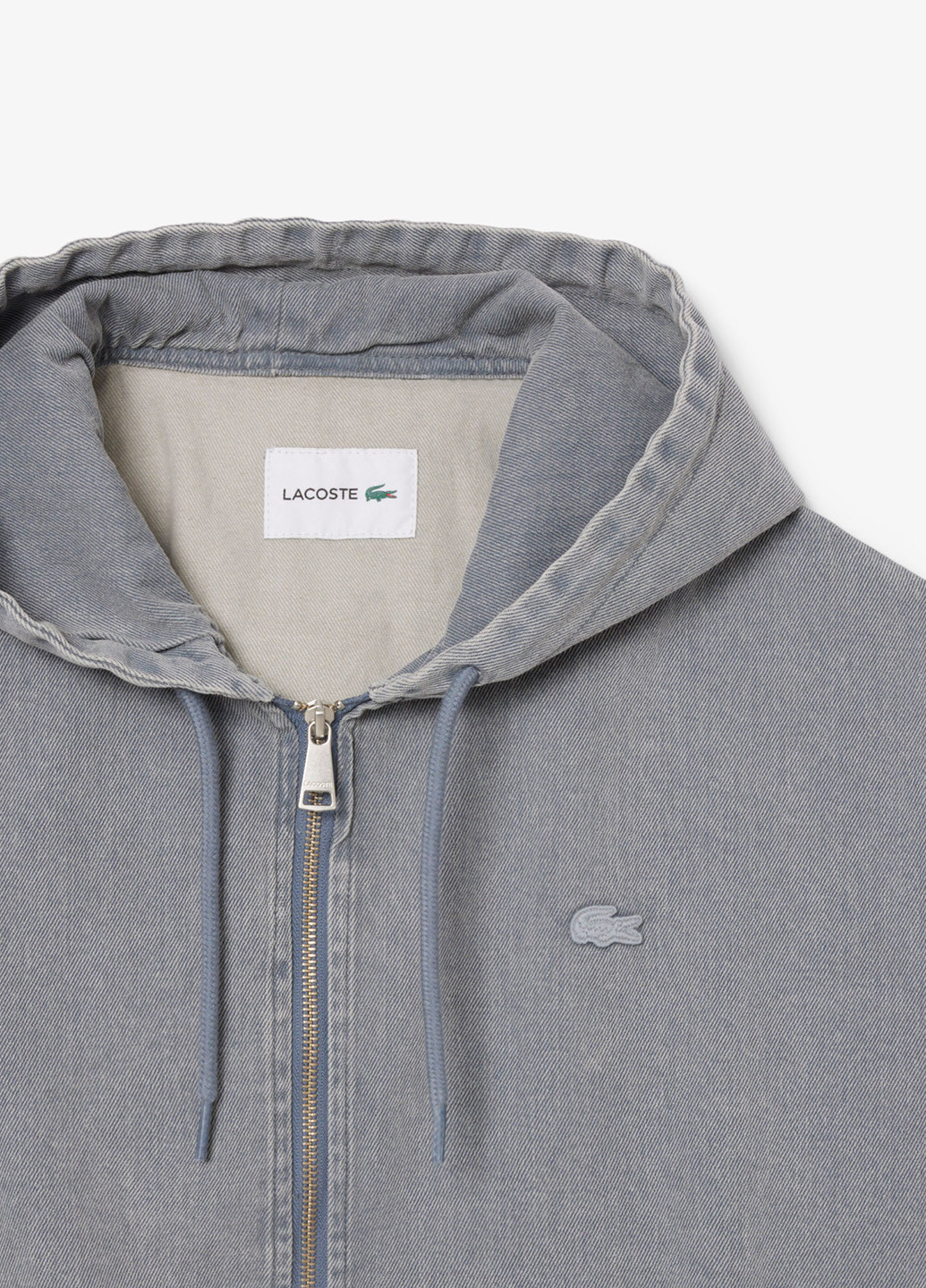 Серая демисезонная куртка Lacoste