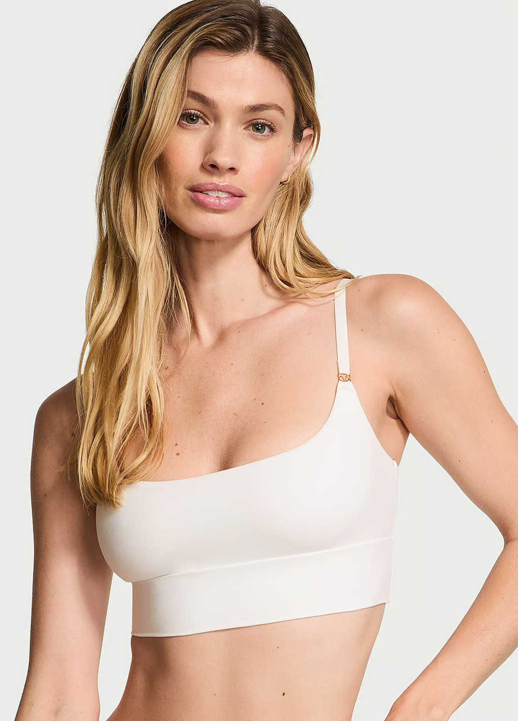 Білий топ бюстгальтер Victoria's Secret без кісточок поліамід