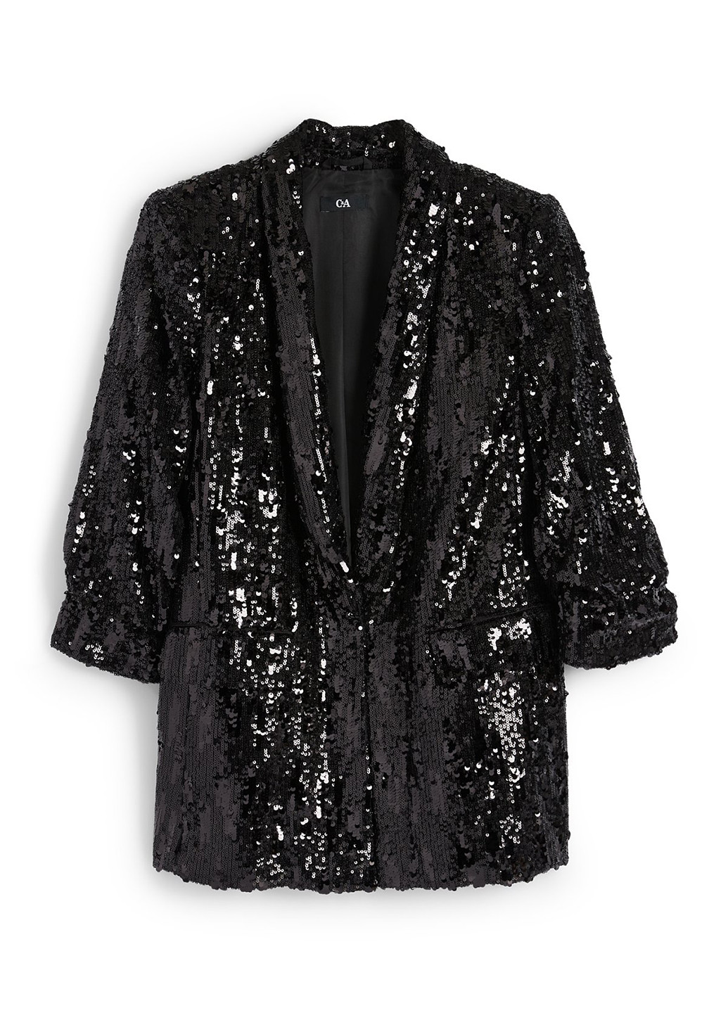 Черный женский жакет C&A однотонный - демисезонный