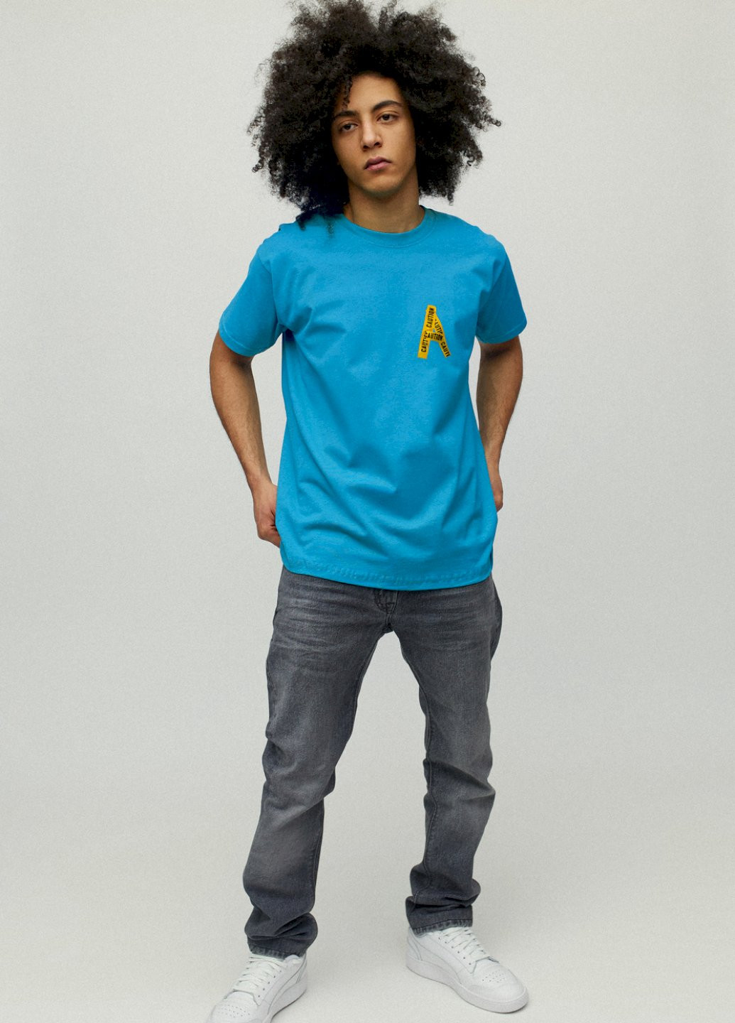 Світло-синя футболка чоловіча YAPPI