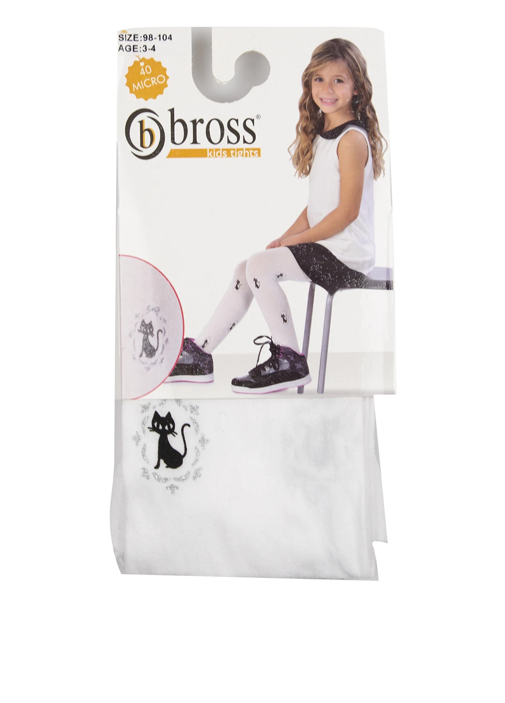 Колготки, білий Bross (139392253)