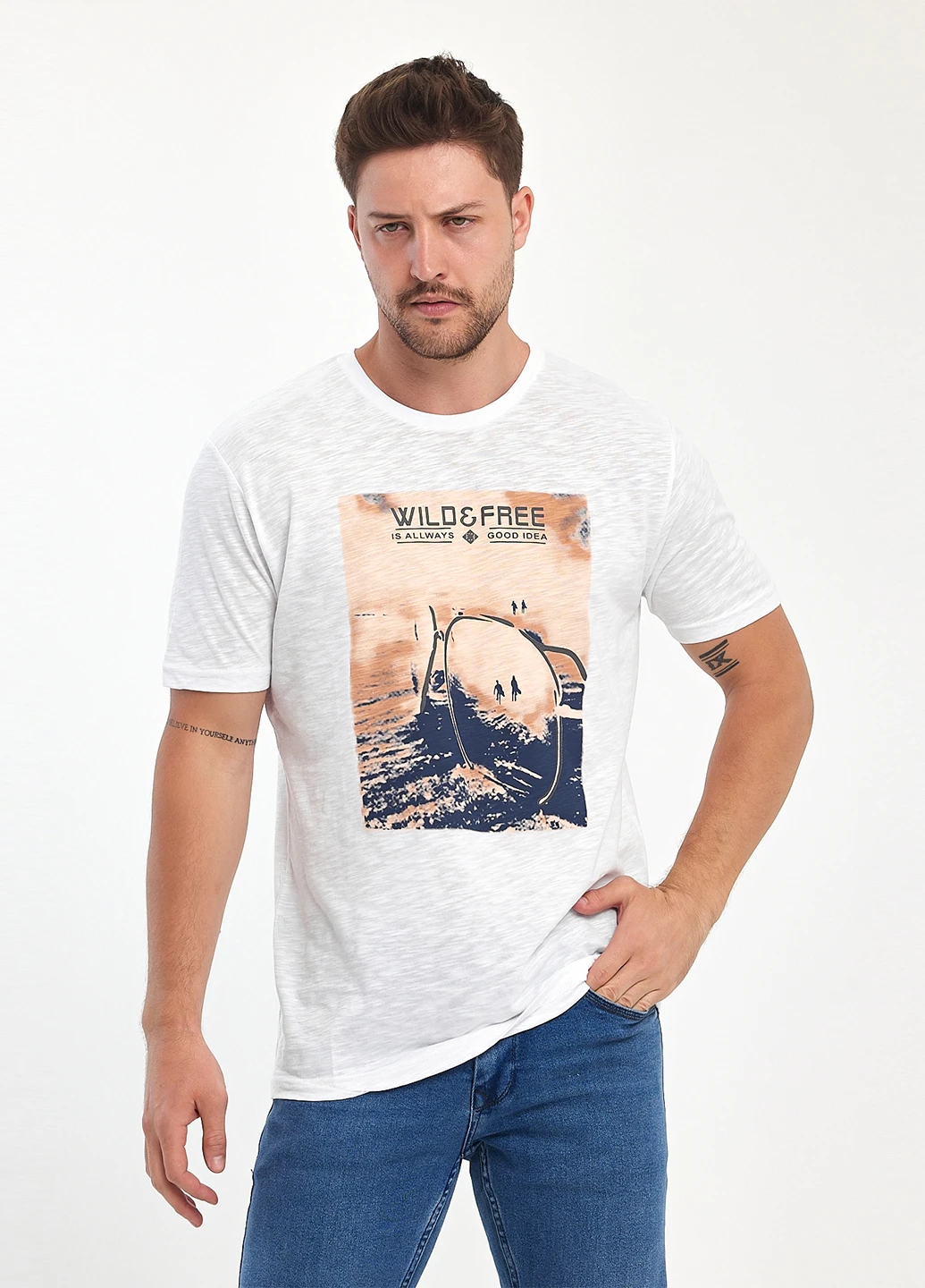 Белая футболка Trend Collection