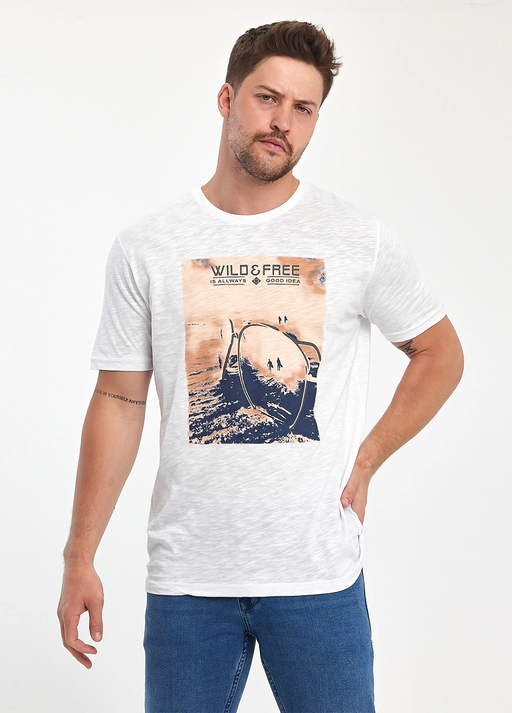 Белая футболка Trend Collection