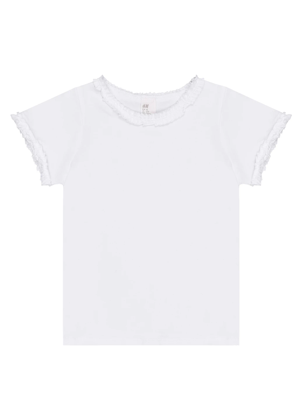 Белая летняя футболка H&M