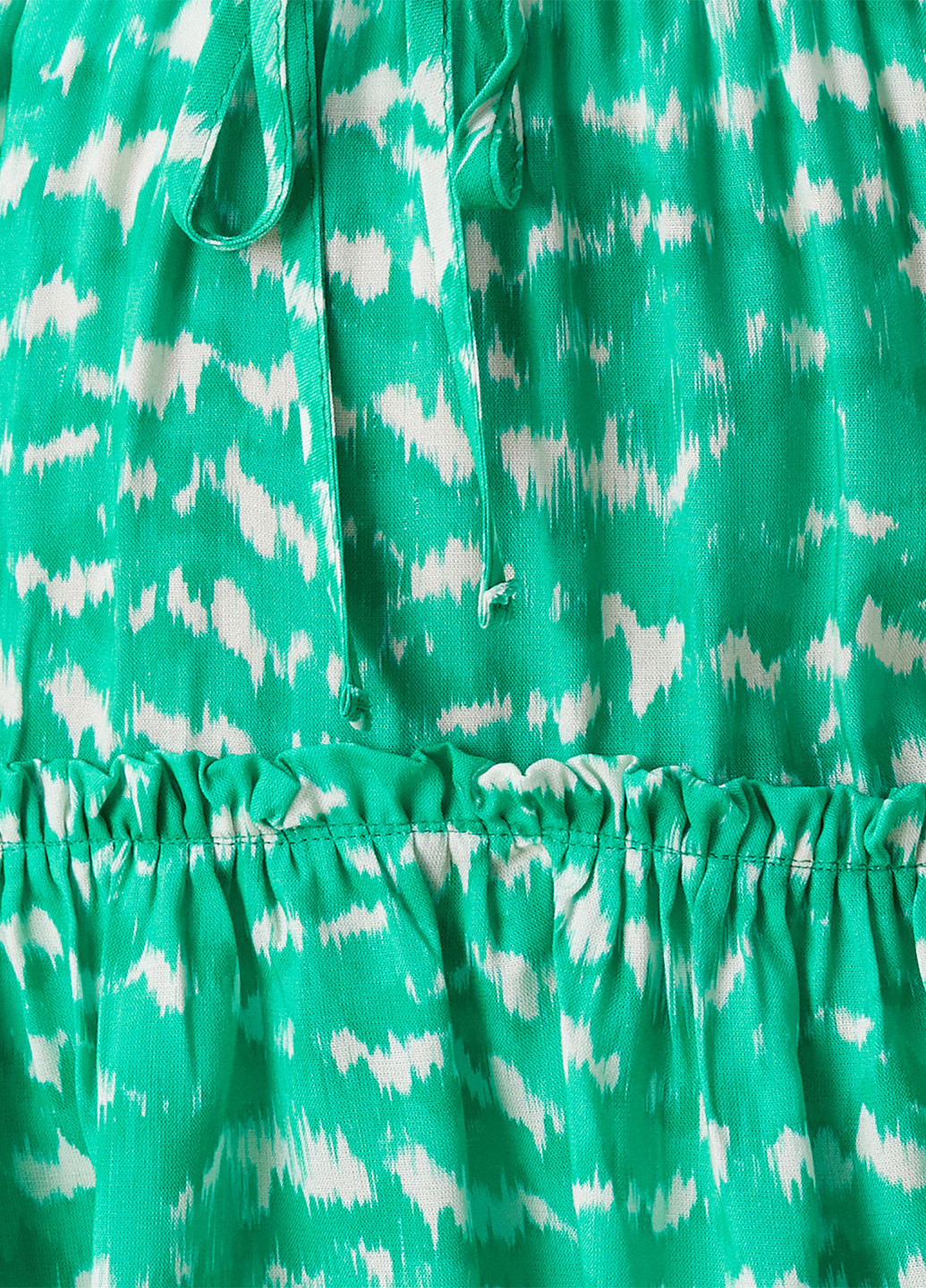 Зеленая праздничный, кэжуал тай-дай юбка KOTON колокол