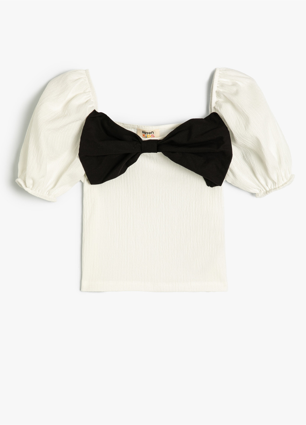 Молочная однотонная блузка KOTON летняя