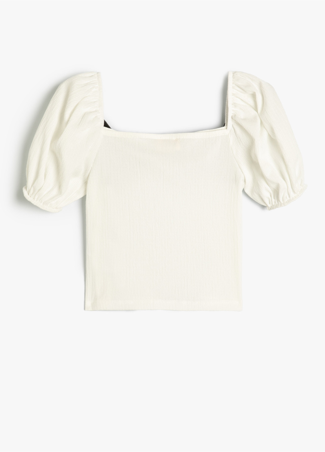 Молочная однотонная блузка KOTON летняя