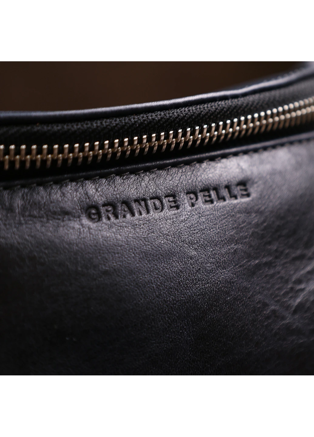 Кожаная бананка 26х13х7 см Grande Pelle (252415914)