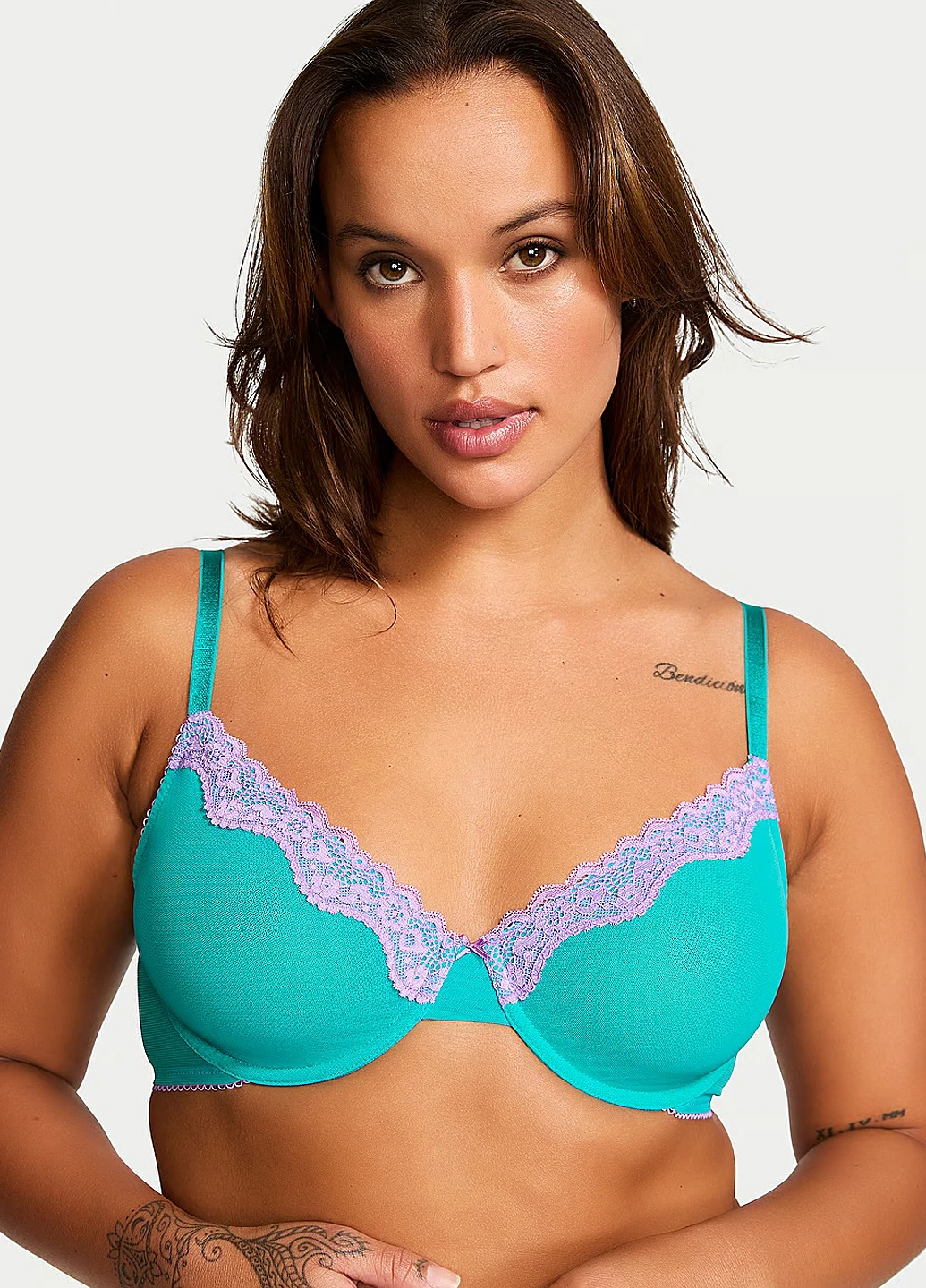Зелений демісезонний комплект (бюстгальтер, трусики) Victoria's Secret