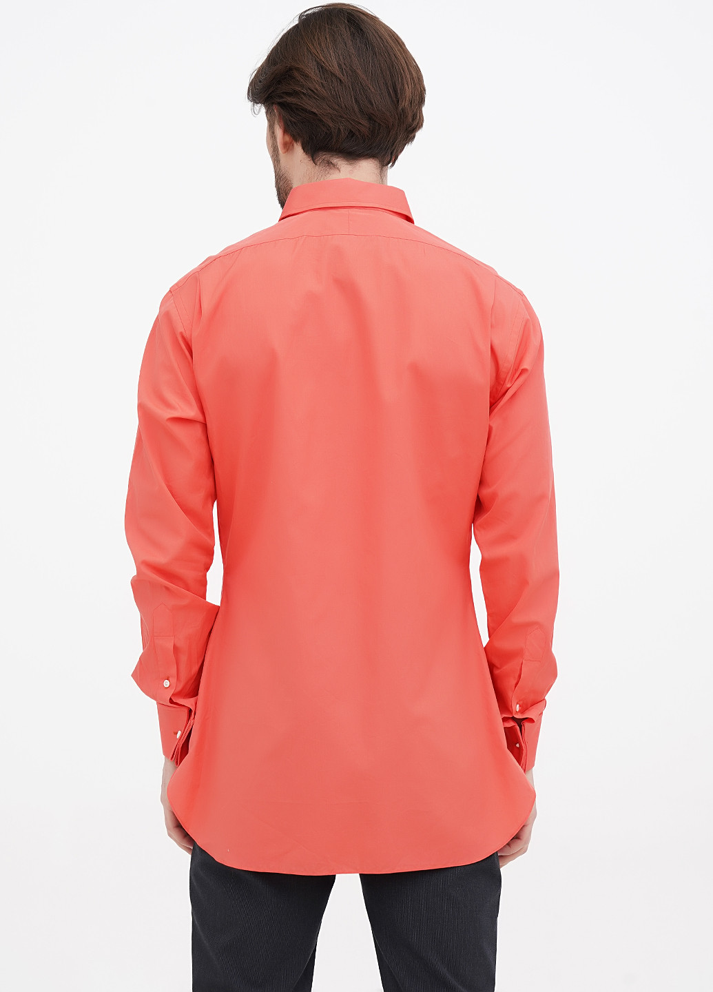 Коралловая кэжуал рубашка однотонная Ralph Lauren