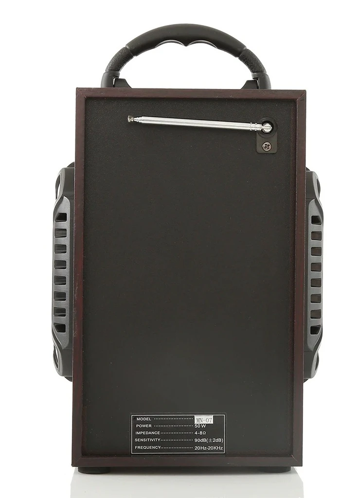 Портативная колонка чемодан MN07 20Вт USB, AUX, FM, Bluetooth коричневая (lp-84860) XPRO (254455891)