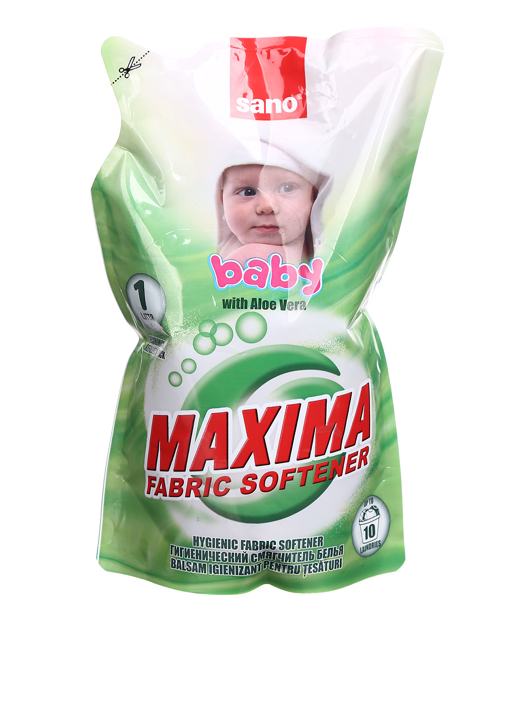 Гигиенический смягчитель для белья « Maxima Baby» (запаска), 1 л Sano (16983881)