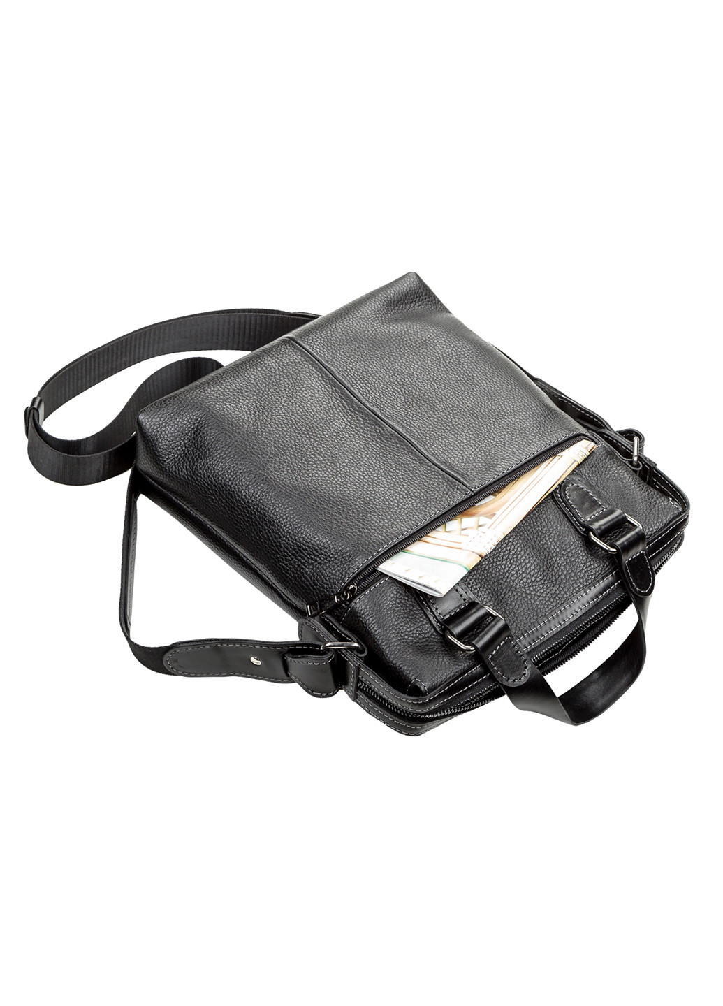 Чоловіча шкіряна сумка 30х34х6 см Shvigel (252131202)