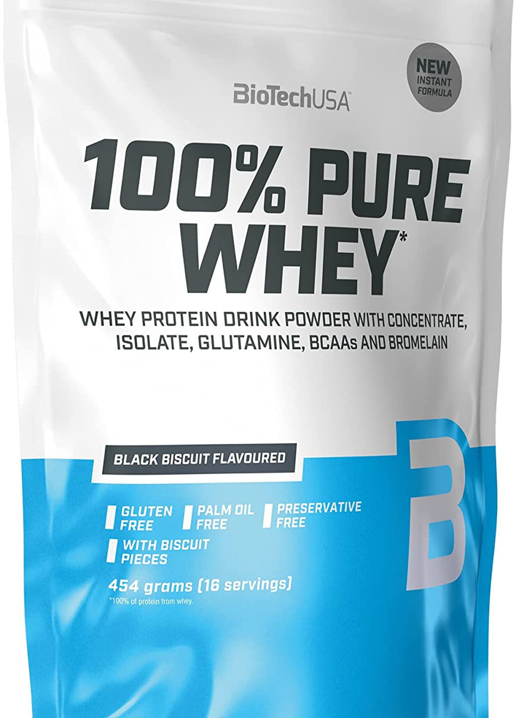 Протеїн 100% Pure Whey 454 g (Biscuit Dream) Biotech (255622431)