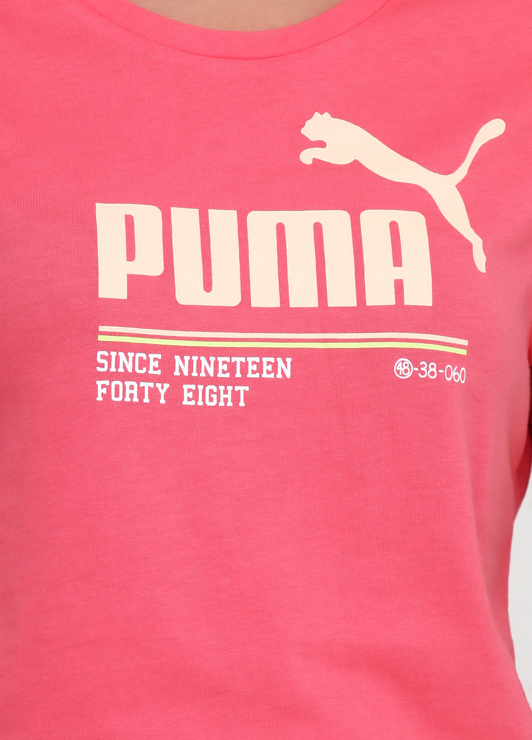 Розовая всесезон футболка с коротким рукавом Puma