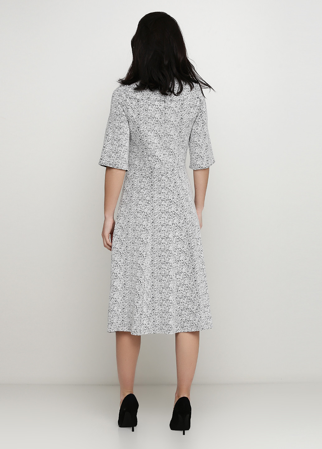 Чорно-білий кежуал сукня а-силует H&M з абстрактним візерунком