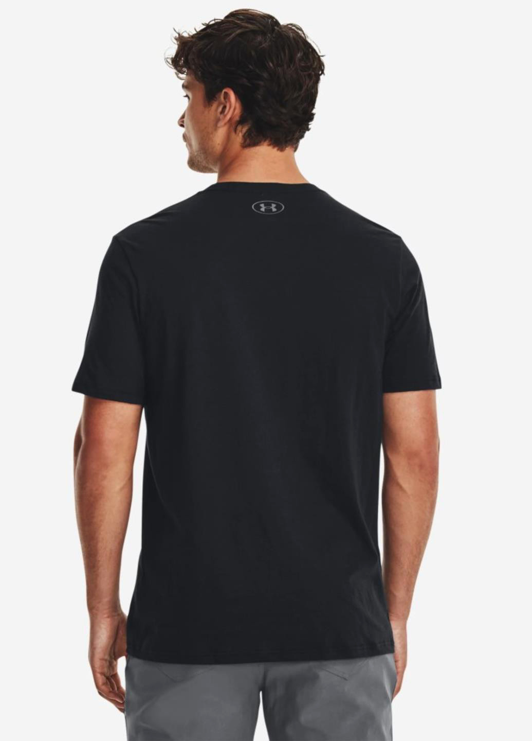Чорна футболка 1379451-001 Under Armour BIG LOGO FILL SS