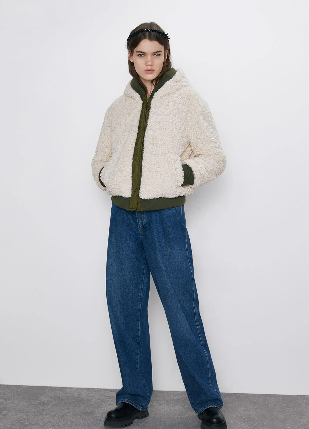 Бомбер двусторонний Zara на молнии (252197281)
