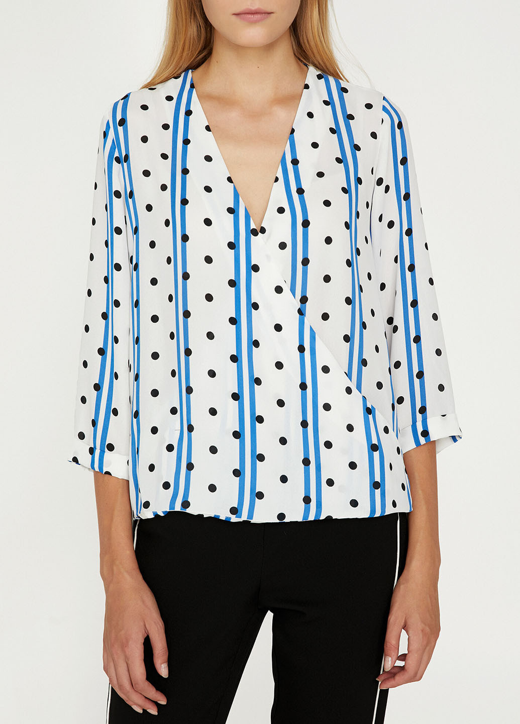 Біла блуза на запах KOTON