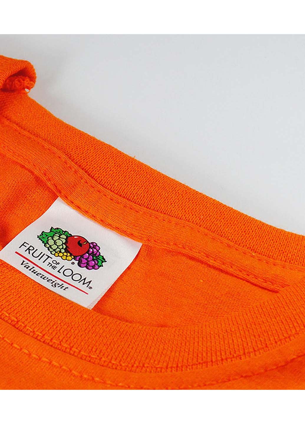 Оранжевая футболка Fruit of the Loom Original T