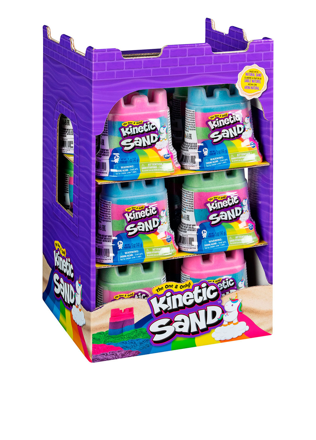 Песок для детского творчества - МИНИ-КРЕПОСТЬ (разноцветный, 141 g) Kinetic Sand (200823362)
