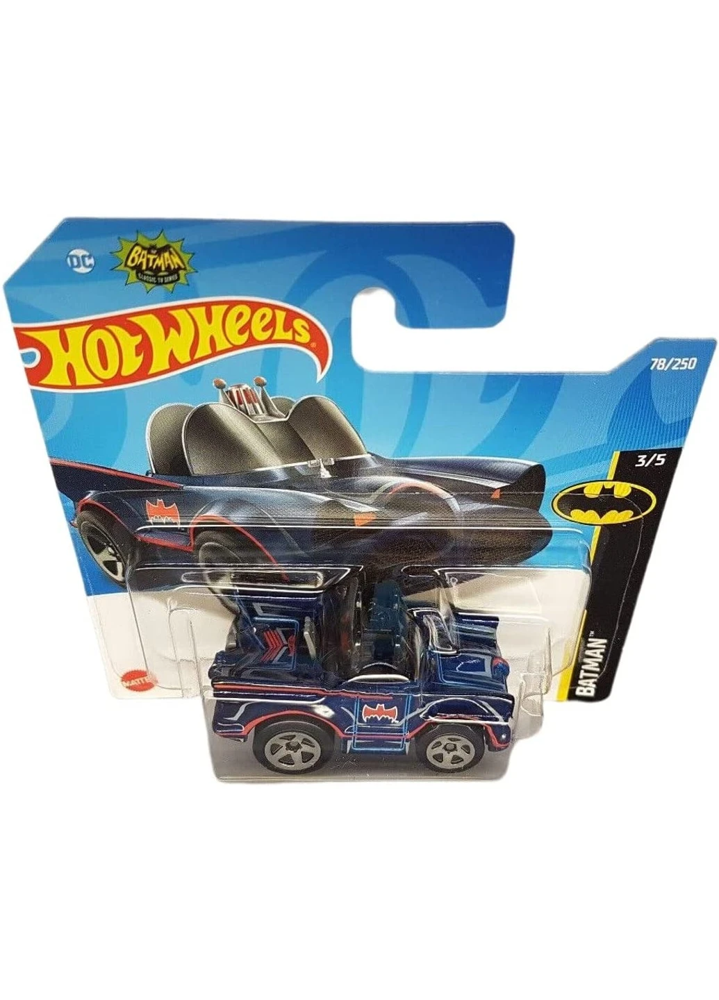 Машинка Hot Wheels Classic TV Series Batmobile - Batman - 2022 HCW60 - M521 Mattel (255665549)