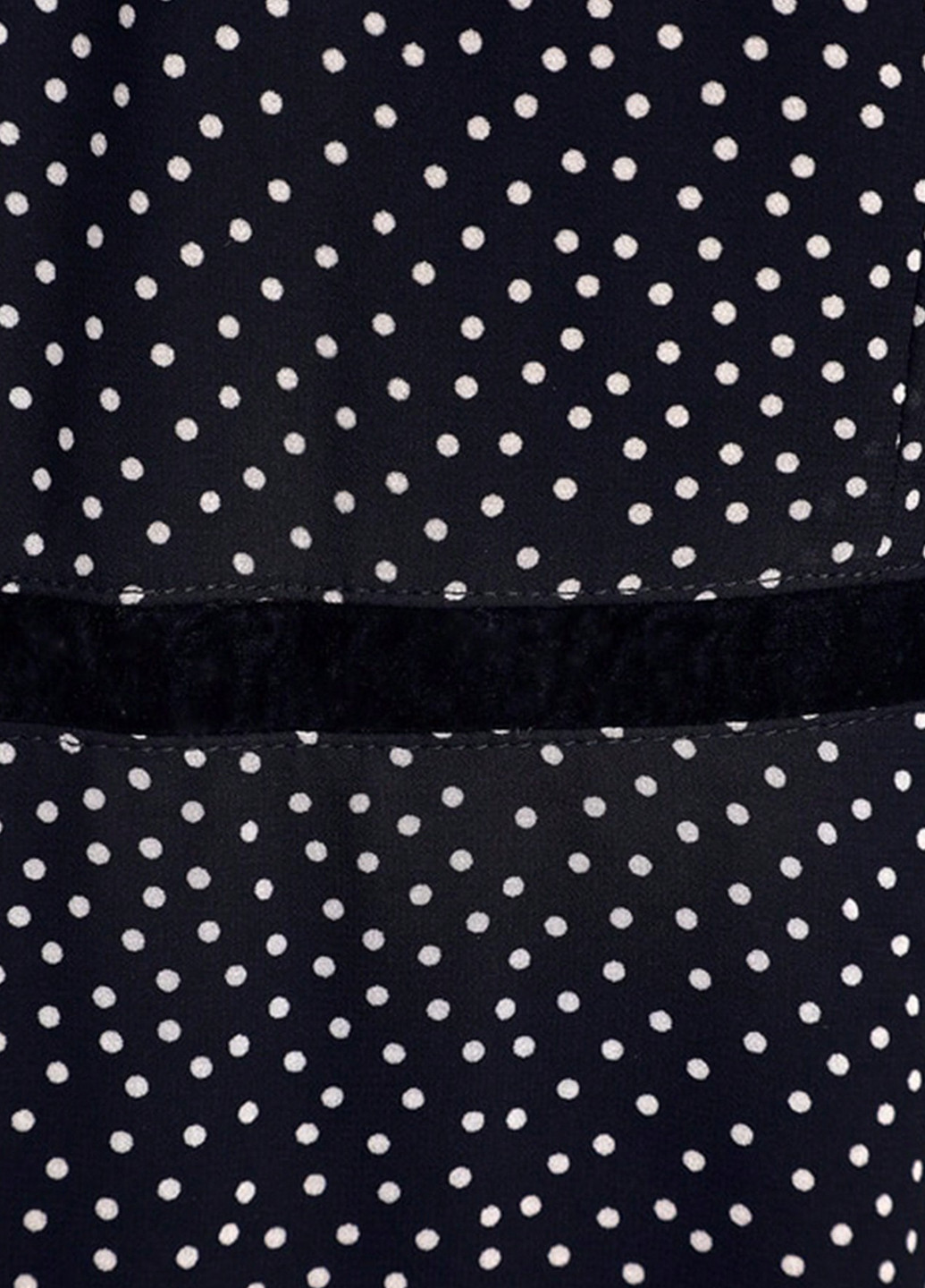 Черное кэжуал платье SHEIN в горошек