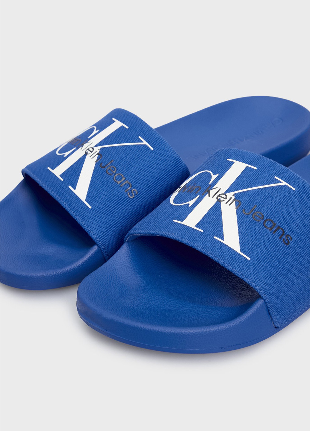 Синие спортивные, кэжуал, пляжные шлепанцы Calvin Klein Jeans