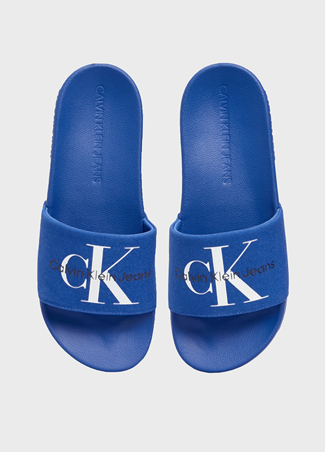 Синие спортивные, кэжуал, пляжные шлепанцы Calvin Klein Jeans