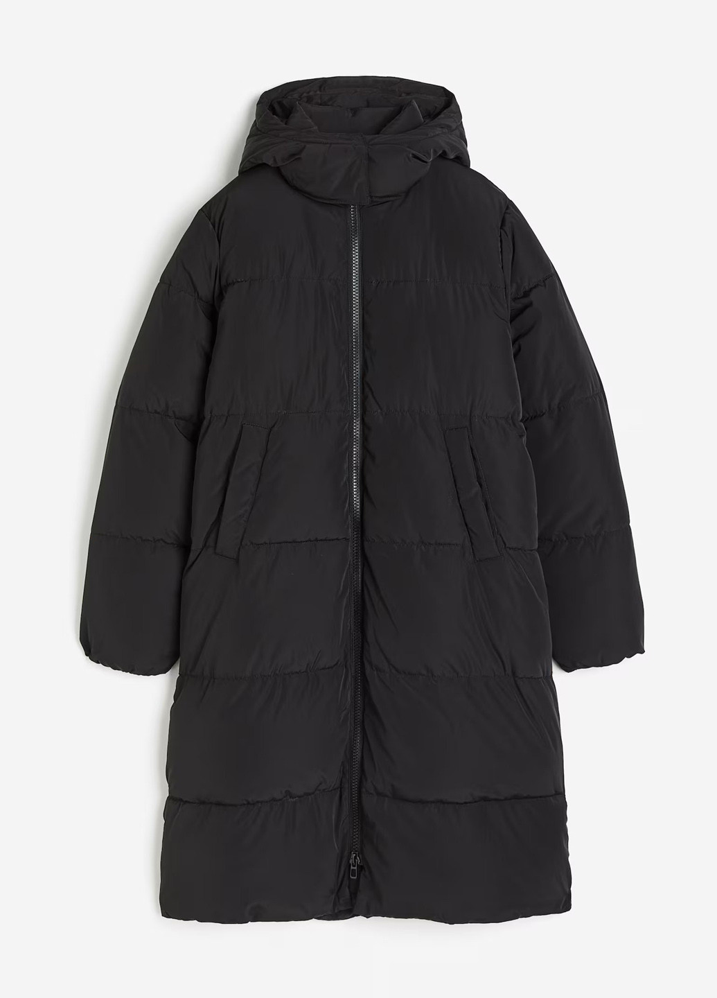 Чорна зимня куртка H&M