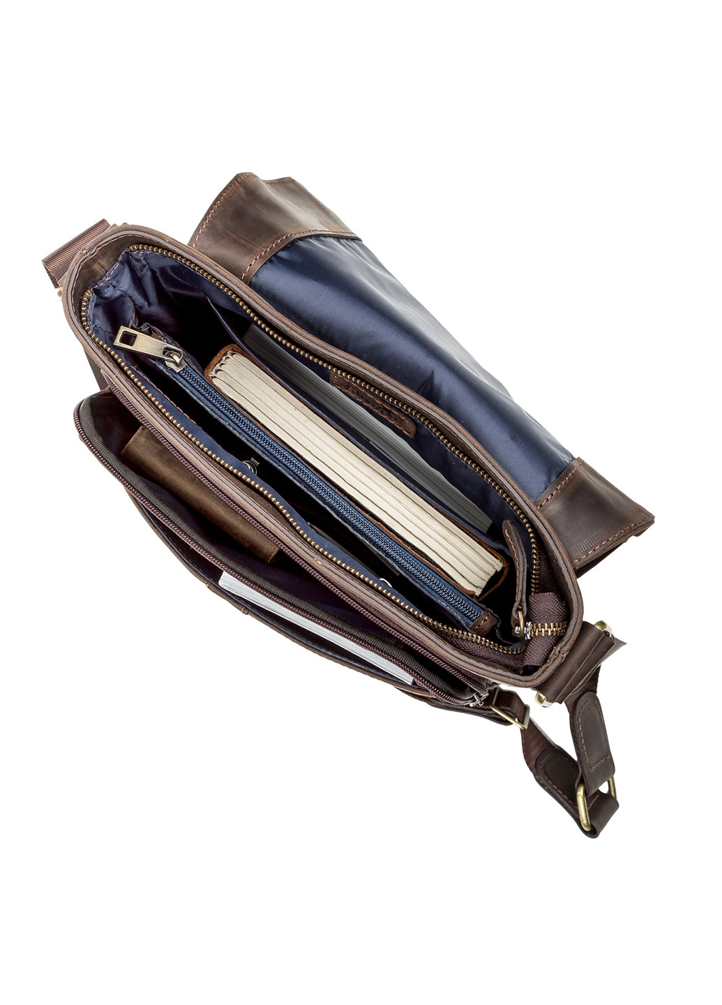 Мужская кожаная сумка 28х32х9 см Shvigel (252131459)