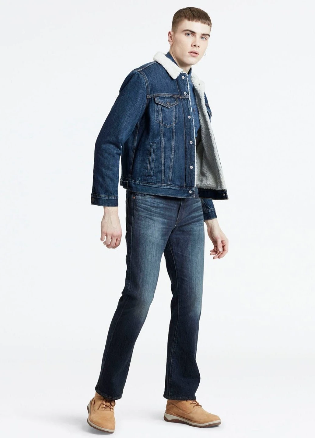 Синие демисезонные джинсы Levi's