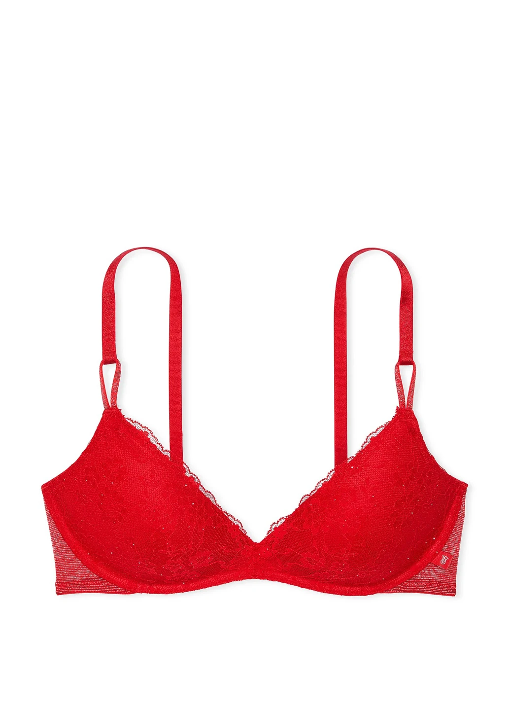 Красный демисезонный комплект (бюстгальтер, трусики) Victoria's Secret