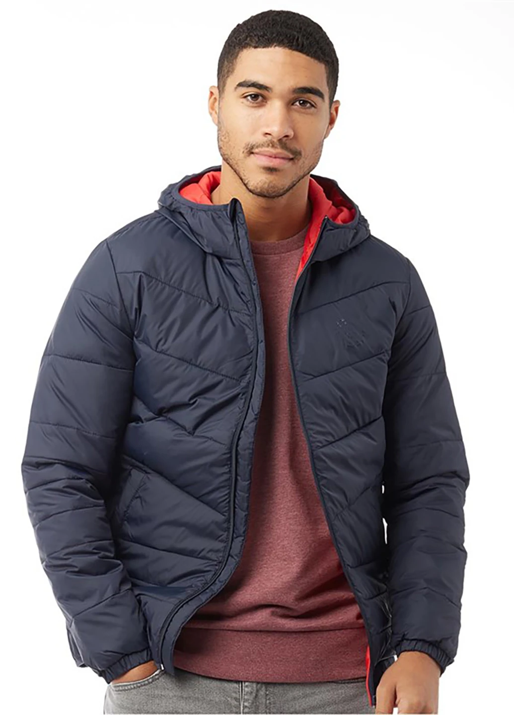 Темно-синяя демисезонная куртка Jack & Jones