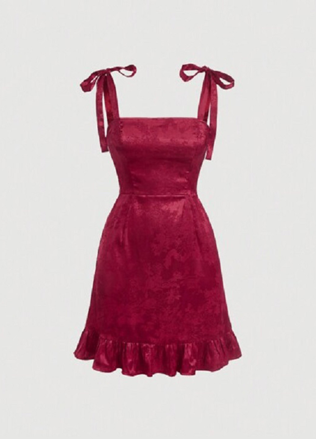 Бордова кежуал сукня SHEIN однотонна