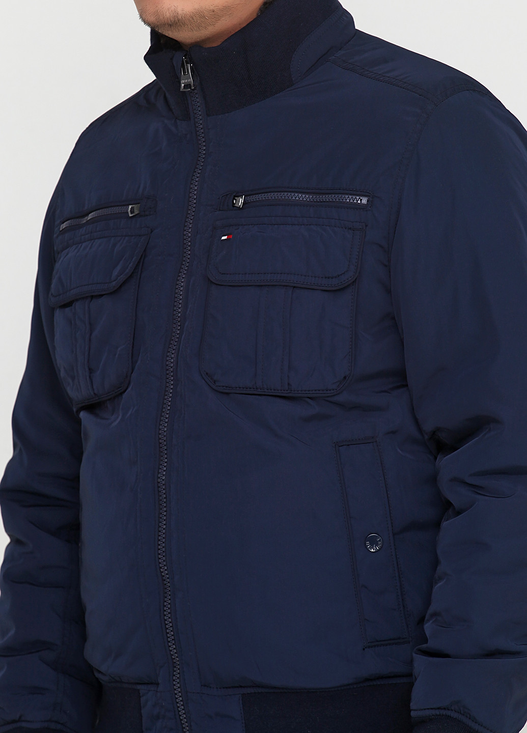 Темно-синяя демисезонная куртка Tommy Hilfiger