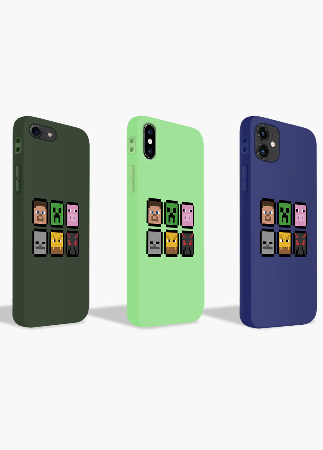Чехол силиконовый Apple Iphone 7 plus Майнкрафт (Minecraft) (17364-1173) MobiPrint (219347669)