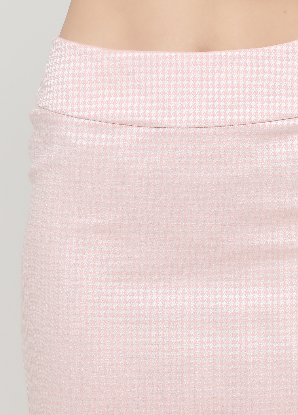 Розовая офисная с узором гусиная лапка юбка Olga Shyrai for PUBLIC&PRIVATE карандаш