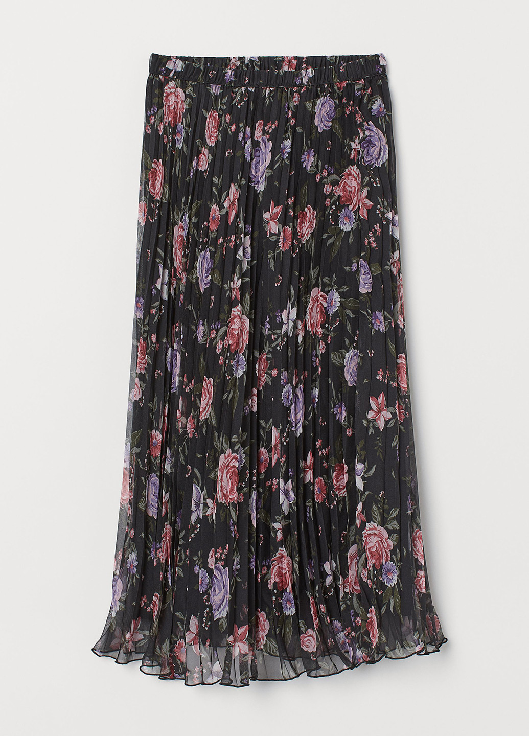 Разноцветная кэжуал цветочной расцветки юбка H&M клешированная