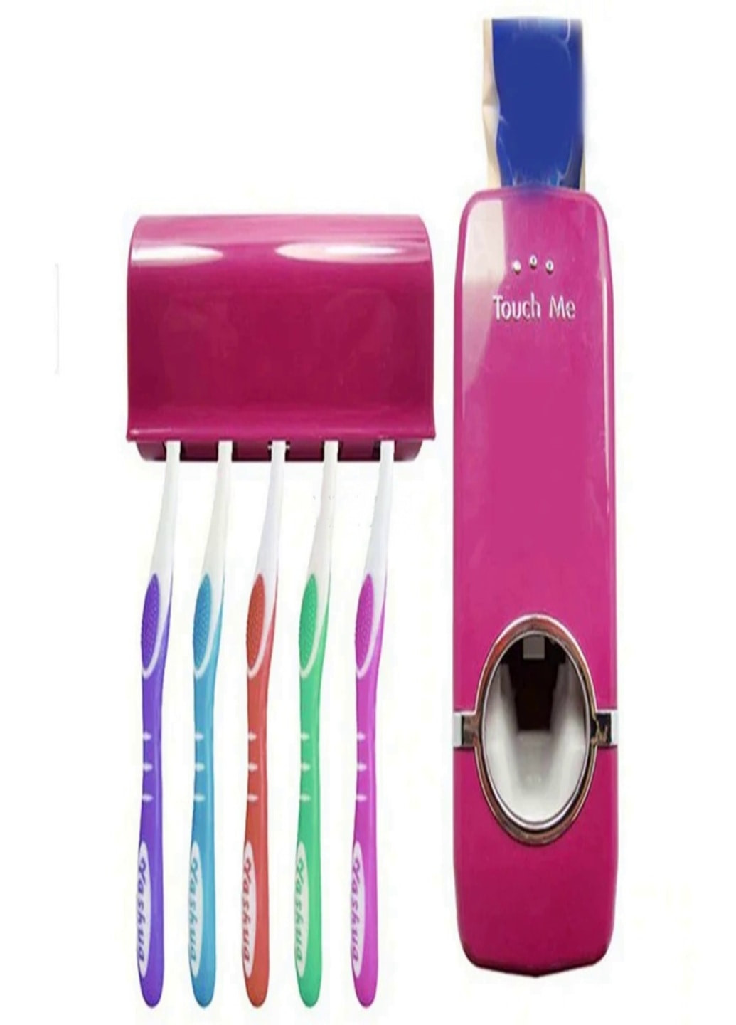 Автоматический дозатор для зубной пасты и держатель для зубной щетки (89461256) Розовый Francesco Marconi (209729550)