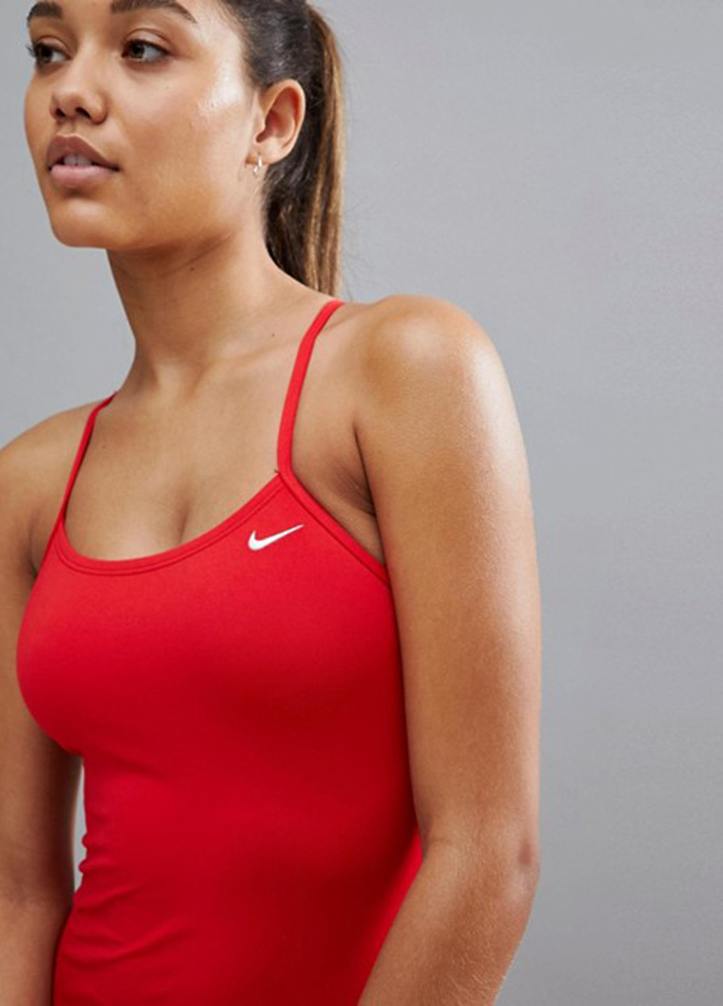 Красный демисезонный купальник слитный Nike