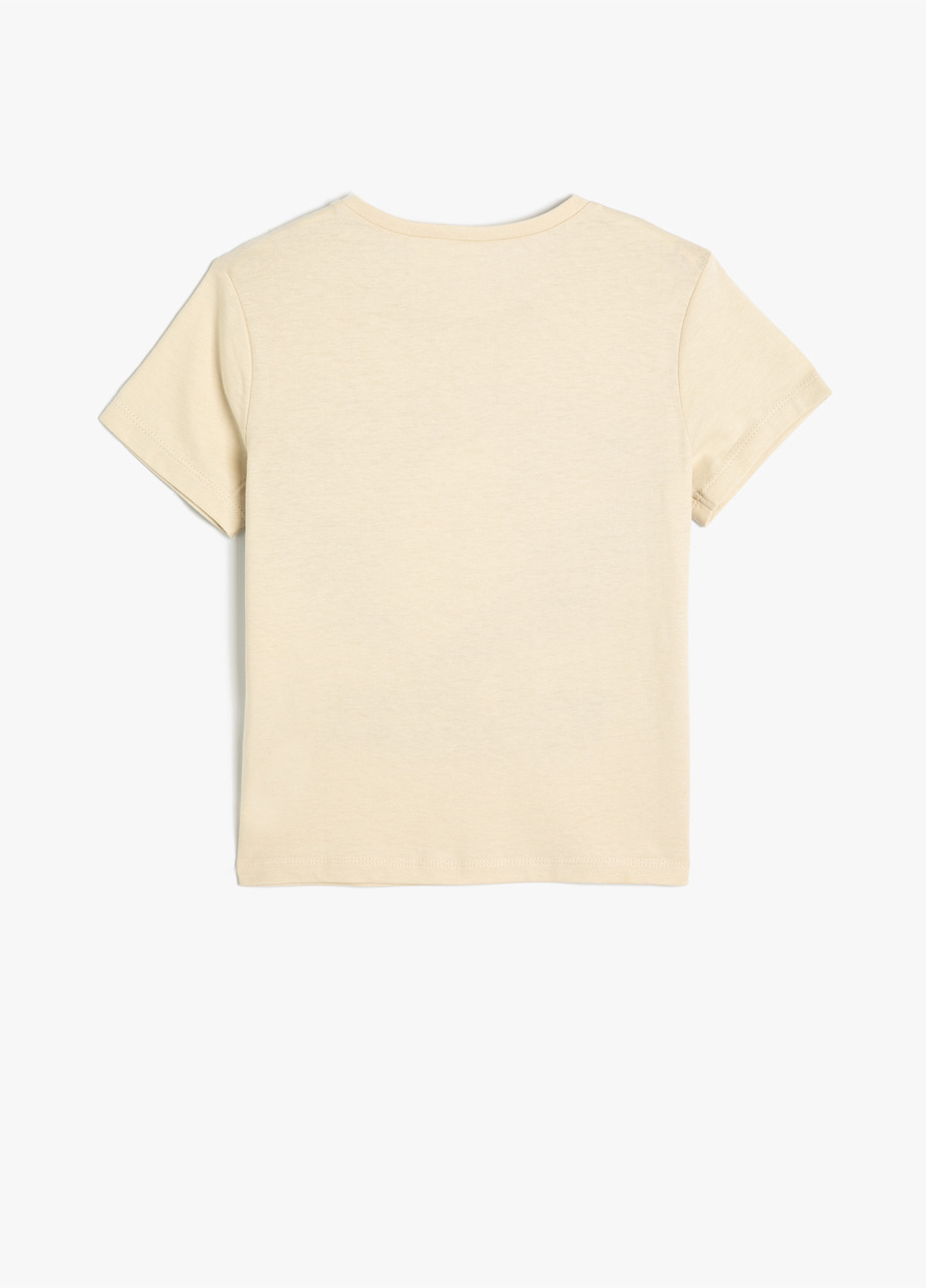 Персиковая летняя футболка KOTON