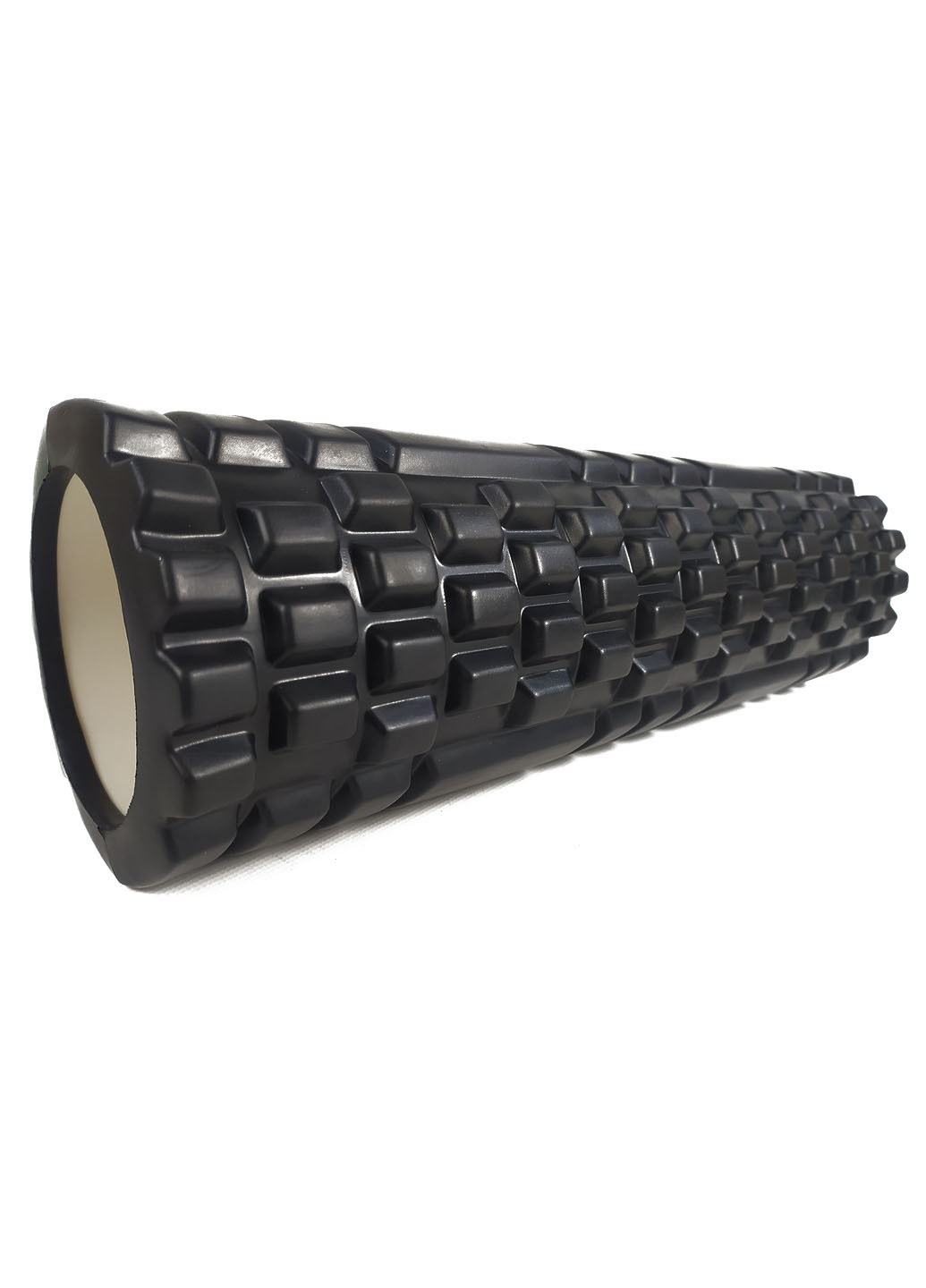 Масажний ролик Grid Roller v2.1 45 см чорний (ролер, валик, циліндр) EasyFit (237657528)